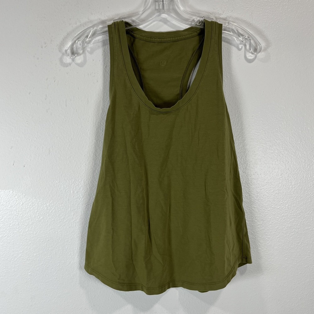Lululemon Tank Top Women Small‎ Bronze Green Love Tank Athletic Yoga size 6 or 8